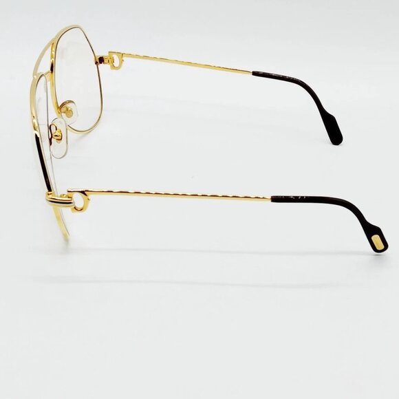 Cartier Sunglasses Women's Gold Bordeaux 500-071525 - Picture 3 of 9